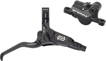 Promax Solve DSK-923 Disc Brake and Lever Set - Rear, 2-Piston Hydraulic, Post Mount, Black SET Disc Brake & Lever