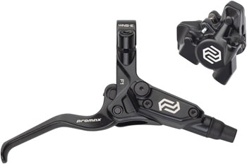 Promax F1 / DSK-927 Disc Brake and Lever - Rear, Hydraulic, Flat Mount, Black SET Disc Brake & Lever