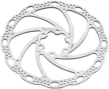 Tektro TR160-22 Disc Rotor - 160mm, 6-Bolt, 1.8mm Thickness EA Disc Rotor