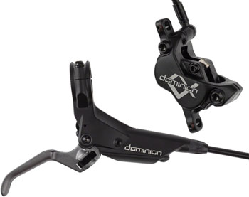Hayes Dominion A4 Disc Brake and Lever - Rear, Hydraulic, Post Mount, Stealth Black/Gray EA Disc Brake & Lever