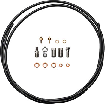 Hope Standard Hydraulic Hose Kit with Fittings - 5mm, For Hope Brake Black EA Disc Brake Hose Kit