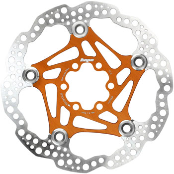 Hope Floating Disc Brake Rotor - 160mm, 6-Bolt, Orange EA Disc Rotor
