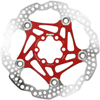 Hope Floating Disc Brake Rotor - 160mm, 6-Bolt, Red EA Disc Rotor