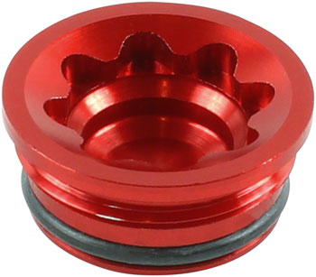 Hope V4 Small/E4 Disc Brake Caliper Bore Cap - Red EA Disc Caliper Part