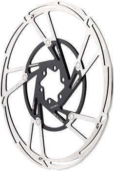 Jagwire Pro LR2 Disc Brake Rotor - 220mm, 6-Bolt, Silver/Black EA Disc Rotor