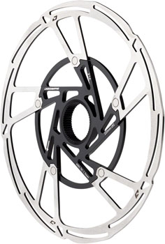 Jagwire Pro LR2 Disc Brake Rotor - 220mm, Center Lock, Silver/Black EA Disc Rotor