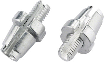 Jagwire M7 Slotted Adjusting Barrel - Aluminium, Bag of 10, Silver BAG Brake Lever Adjusting Barrel