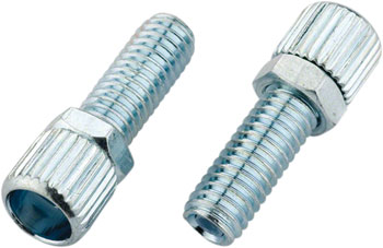 Jagwire M6 Adjusting Barrel - Aluminum, Bag of 25, Silver BAG Brake Lever Adjusting Barrel