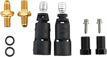 Jagwire Pro Quick-Fit Adapters for Hydraulic Hose - Fits SRAM DB5, Guide, and Level, and Avid Elixir, Trail, and XX EA Disc Brake Hose Kit