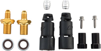 Jagwire Pro Disc Brake Hydraulic Hose Quick-Fit Adapters for Shimano XTR, Deore XT, SLX, Hone, Deore, Alfine, Metrea, Alivio and Acera EA Disc Brake Hose Kit