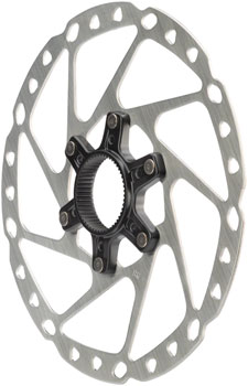 Shimano SM-RT64-M Disc Brake Rotor with External Lockring - 180mm, Center Lock, Silver EA Disc Rotor