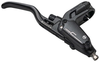 Magura MT C ABS Disc Brake Master Cylinder and Lever Assembly - 2-Finger, Right, Aluminum Blade, Black EA Hydraulic Brake Lever Part