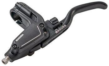 Magura MT C ABS Disc Brake Master Cylinder and Lever Assembly - 2-Finger, Left, Aluminum Blade, Black EA Hydraulic Brake Lever Part