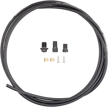 Jagwire Sport Mineral Oil Hydraulic Hose Kit for Shimano Dura Ace, Ultegra, 105, GRX, 2000mm, Black EA Disc Brake Hose Kit