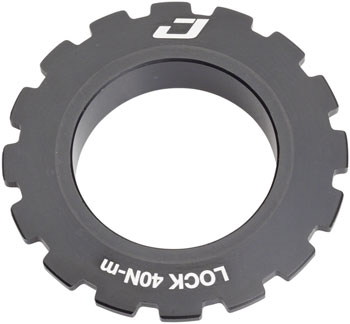 Jagwire Center Lock Disc Brake Rotor Lock Ring for 15-20mm Axles, Alloy, Black EA Disc Rotor Parts and Lockrings