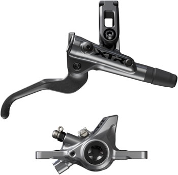 Shimano XTR M9200 XC Disc Brake and Lever - Right/Rear, Post Mount, 2-Piston Caliper, SM-BH90-SS Hose, Metal Pads, Gray EA Disc Brake & Lever
