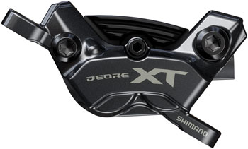 Shimano Deore XT BR-M8220 Enduro Disc Brake Caliper - Front or Rear, Post Mount, 4-Piston, Includes P04C-MF Finned Metal Pads Black EA Disc Brake Calipers