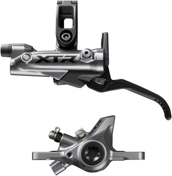 Shimano XTR BR-M9200 Disc Brake and BL-M9220 Lever - Left/Front, Post Mount, 2-Piston Caliper, SM-BH90-SS Hose, Metal Pads, Gray EA Disc Brake & Lever