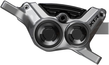 Shimano XTR BR-M9220 Enduro Disc Brake Caliper - Front or Rear, Post Mount, 4-Piston, Includes P04C-MF Finned Metal Pads Gray EA Disc Brake Calipers