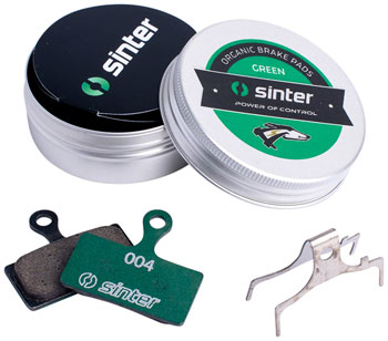 Sinter Green s2032 Compound Organic Disc Brake Pads - Shimano G Type, Sinter Type 004, One Pair EA Disc Brake Pad