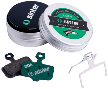 Sinter Green s2032 Compound Organic Disc Brake Pads - Avid/SRAM, Sinter Type 006, One Pair EA Disc Brake Pad