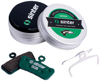 Sinter Green s2032 Compound Organic Disc Brake Pads - Avid/SRAM, Sinter Type 008, One Pair EA Disc Brake Pad