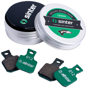 Sinter Green s2032 Compound Organic Disc Brake Pads - Magura, Sinter Type 012, One Pair EA Disc Brake Pad