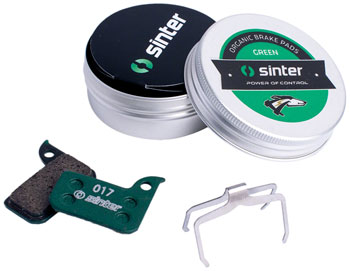 Sinter Green s2032 Compound Organic Disc Brake Pads - SRAM, Sinter Type 017, One Pair EA Disc Brake Pad
