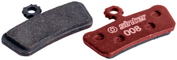 Sinter Red s514 Compound Organic Disc Brake Pads - Avid/SRAM, Sinter Type 008, One Pair EA Disc Brake Pad
