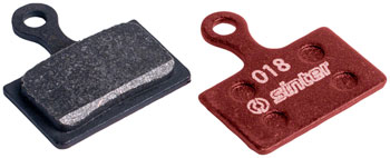 Sinter Red s514 Compound Organic Disc Brake Pads - Shimano Type K, Sinter Type 018, One Pair EA Disc Brake Pad