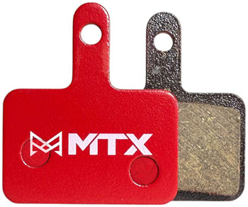 MTX Braking MTX Red Label RACE Disc Brake Pads - Ceramic/Kevlar Compound, Shimano Deore, 2-Piston, Single Set PAA Disc Brake Pad