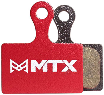 MTX Braking MTX Red Label RACE Disc Brake Pads - Ceramic/Kevlar Compound, Shimano Road XTR 9100 / GRX / Dura-Ace Road, 2-Piston, Single Set PAA Disc Brake Pad