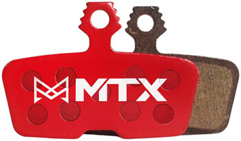 MTX Braking MTX Red Label RACE Disc Brake Pads - Ceramic/Kevlar Compound, SRAM Code / Motive / DB, 4-Piston, Single Set PAA Disc Brake Pad