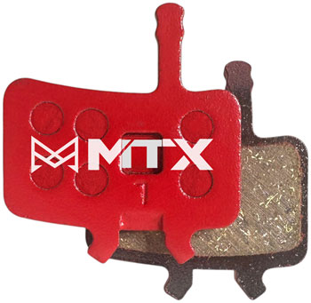MTX Braking MTX Red Label RACE Disc Brake Pads - Ceramic/Kevlar Compound, Avid BB7 / Juicy, 2-Piston, Single Set PAA Disc Brake Pad