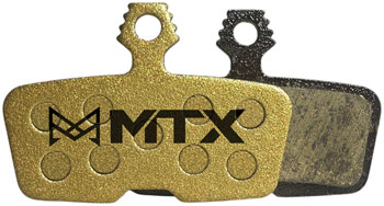 MTX Braking MTX Gold Label HD Disc Brake Pads - Ceramic/Kevlar Compound, SRAM Code / Motive / DB, 4-Piston, Single Set PAA Disc Brake Pad