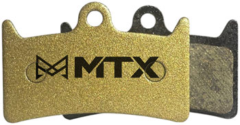 MTX Braking MTX Gold Label HD Disc Brake Pads - Ceramic/Kevlar Compound, Hope Tech 3 and Tech 4 V4, 4-Piston, Single Set PAA Disc Brake Pad