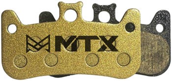 MTX Braking MTX Gold Label HD Disc Brake Pads - Ceramic/Kevlar Compound, Formula Cura 4, 4-Piston, Single Set PAA Disc Brake Pad