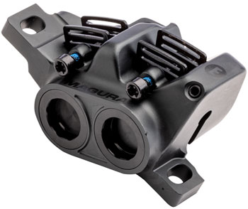 Magura Gustav Elite Disc Brake Caliper - Front or Rear, 4-Piston, Post Mount, Black EA Disc Brake Calipers