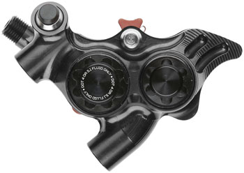 Hope RX4+ SL Disc Brake Caliper - Flat Mount, Standard, DOT Type, Black EA Disc Brake Calipers