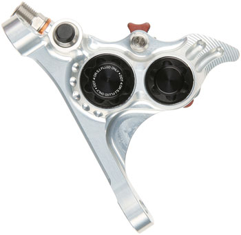 Hope RX4+ SL Disc Brake Caliper - Front Flat Mount Direct, +20mm, DOT Type, Silver EA Disc Brake Calipers