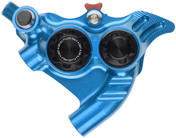 Hope RX4+ SL Disc Brake Caliper - Rear Flat Mount Direct, +20mm, DOT Type, Blue EA Disc Brake Calipers