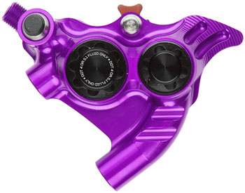 Hope RX4+ SL Disc Brake Caliper - Rear Flat Mount Direct, +20mm, DOT Type, Purple EA Disc Brake Calipers