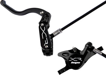 Hope XCR Pro X2 Disc Brake and Lever Set - Front, Hydraulic, Post Mount, Black EA Disc Brake & Lever