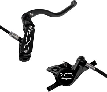 Hope XCR Pro X2 Disc Brake and Lever Set - Rear, Hydraulic, Post Mount, Black EA Disc Brake & Lever