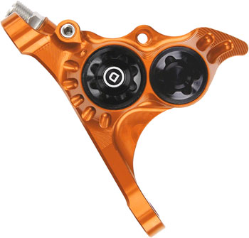Hope RX4+ Disc Brake Caliper - Front Flat Mount Direct, +20mm, DOT Type, Orange EA Disc Brake Calipers