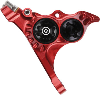 Hope RX4+ Disc Brake Caliper - Front Flat Mount Direct, +20mm, DOT Type, Red EA Disc Brake Calipers