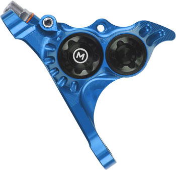 Hope RX4+ Disc Brake Caliper - Front Flat Mount Direct, +20mm, Mineral Oil Type, Blue EA Disc Brake Calipers
