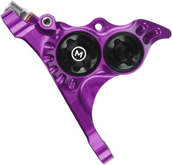 Hope RX4+ Disc Brake Caliper - Front Flat Mount Direct, +20mm, Mineral Oil Type, Purple EA Disc Brake Calipers
