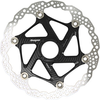 Hope MTB Floating Centre-Lock Disc Brake Rotor - 200mm, Center-Lock, Black EA Disc Rotor