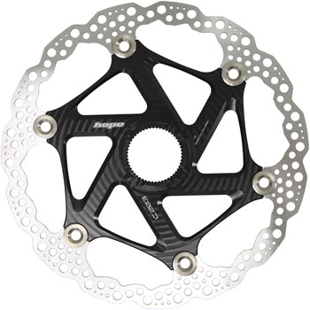 Hope MTB Floating Centre-Lock Disc Brake Rotor - 203mm, Center-Lock, Black EA Disc Rotor